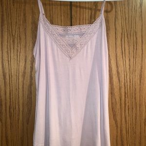 Light pink lace tank from Maurice’s!